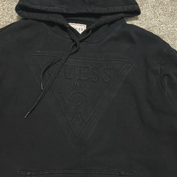 Vintage Guess Black Logo Hoodie - Picture 2 of 4